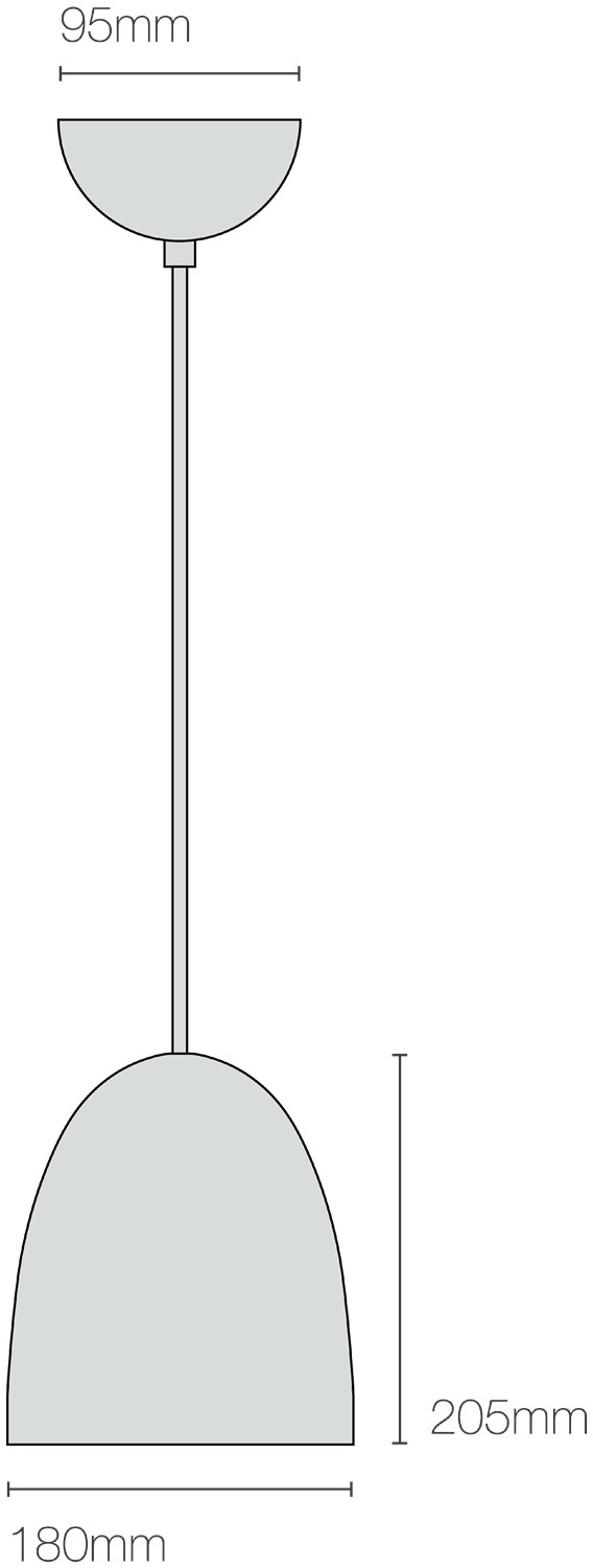 Dimensions Stanley Small Pendant