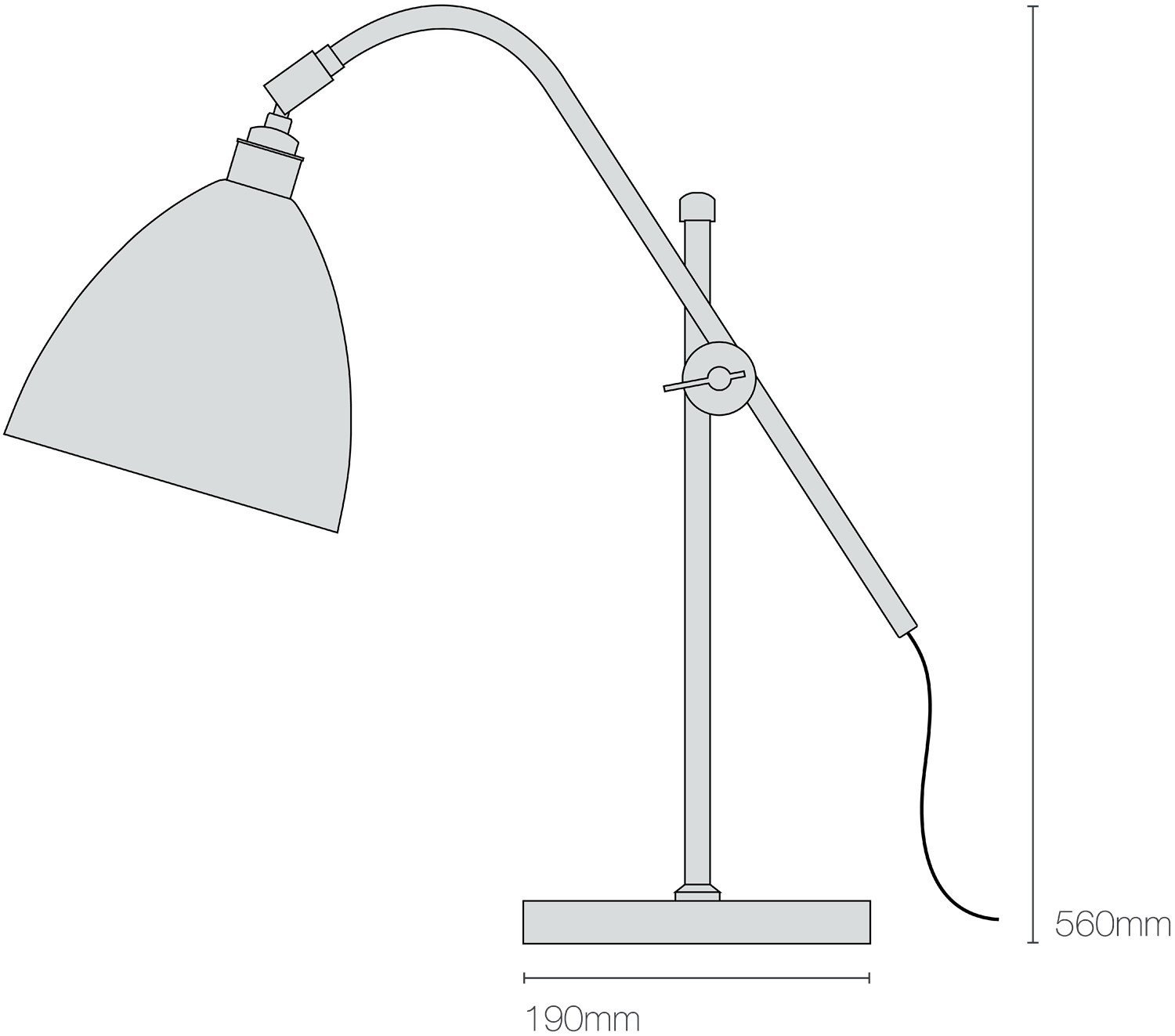 Dimensions Task Table Light
