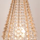 Clear crystals pearl and satin gold