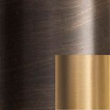 Burnished brass and satin gold details