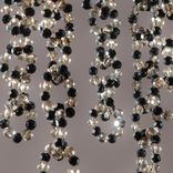 Black and smoky crystal chains