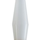 Incamiciato white blown glass