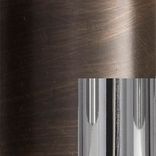 Burnished brass and polished nichel details