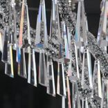 Clear cut crystal pendants