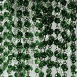 Green and clear crystals