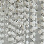 White and clear crystals