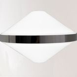 Incamiciato white blown glass