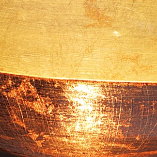 Vetro soffiato marrone oro