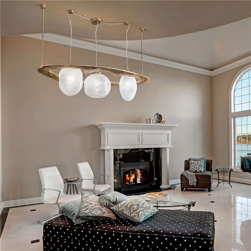 Patrizia Volpato / Pendants & Suspension Lights / Stone Handcrafted Murano Glass