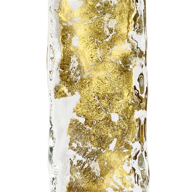 Transparent + golden leaf