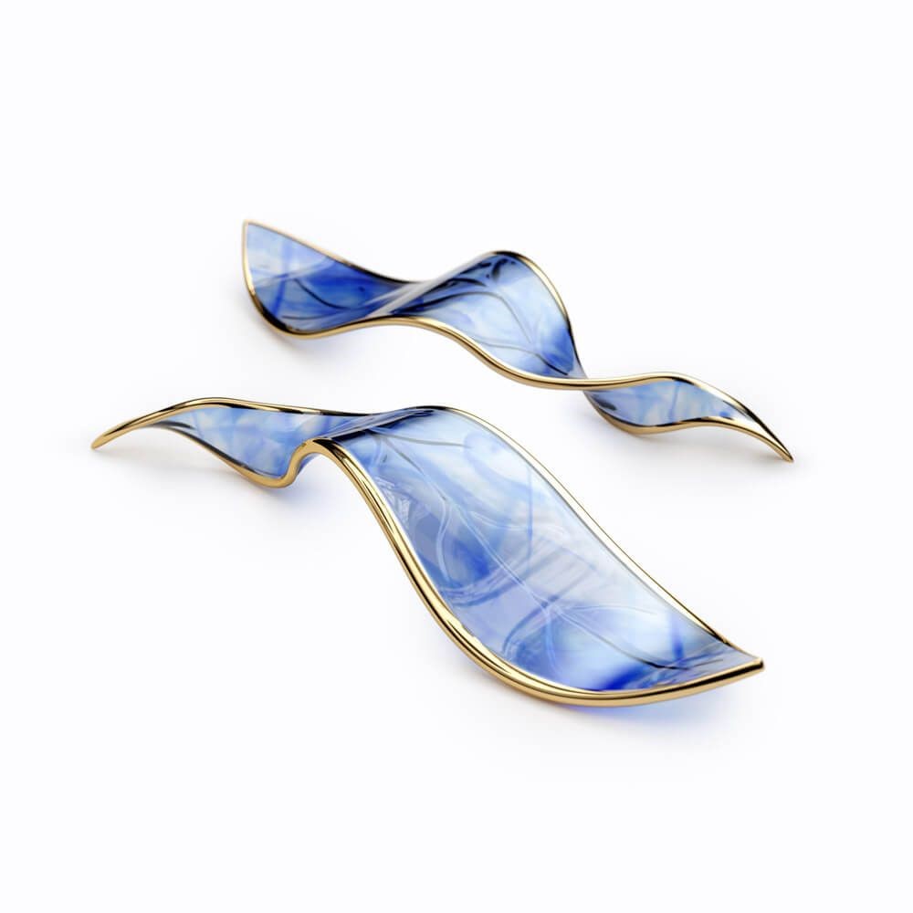 Blue haze with gilded edge