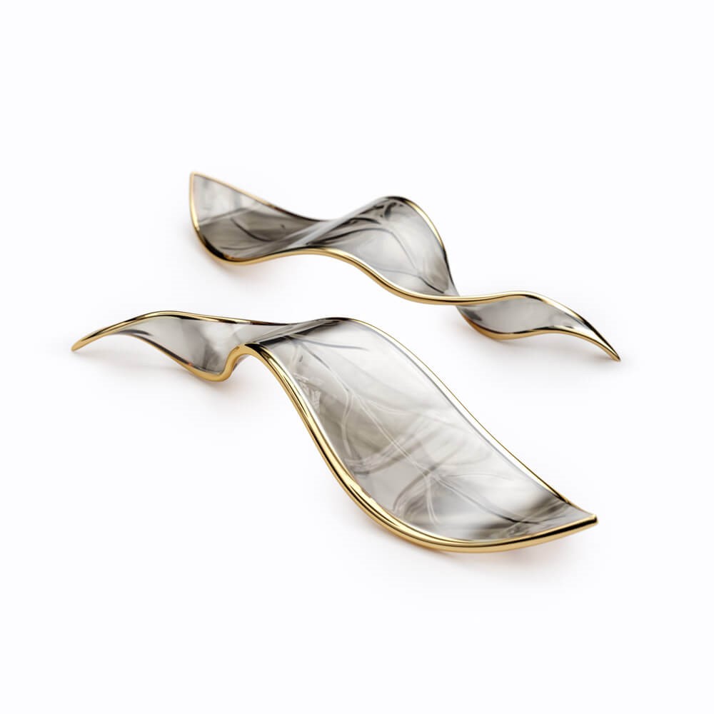 Tabac haze with gilded edge