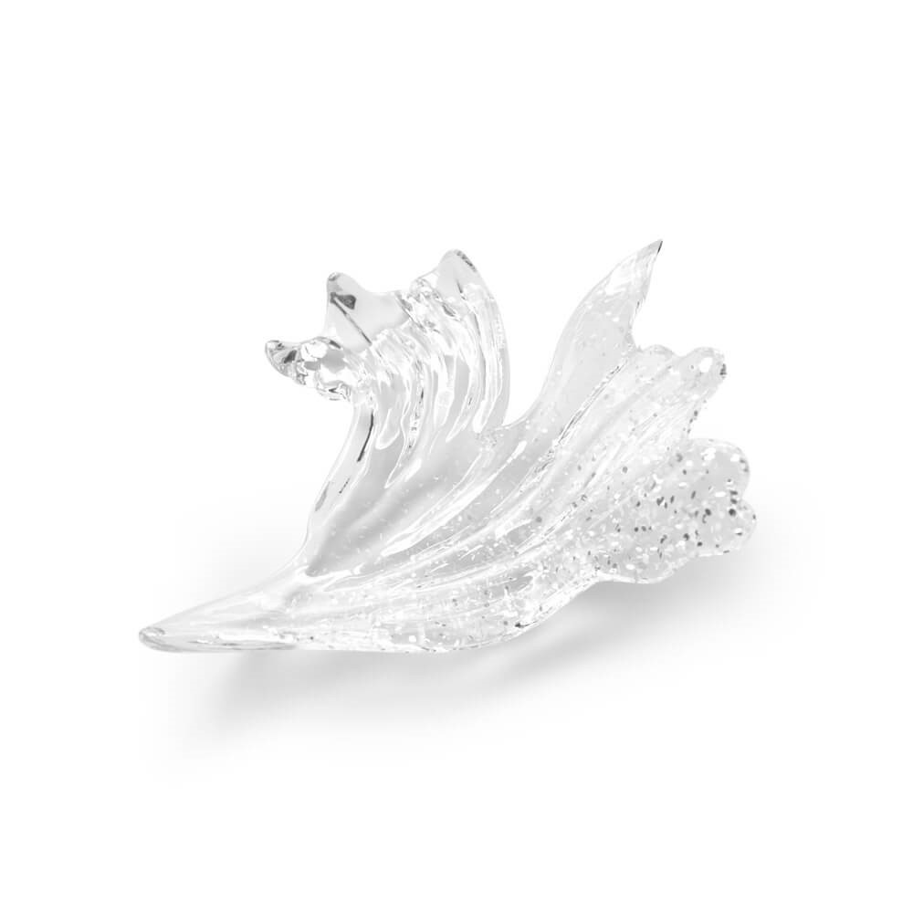 Crystal with silver mica