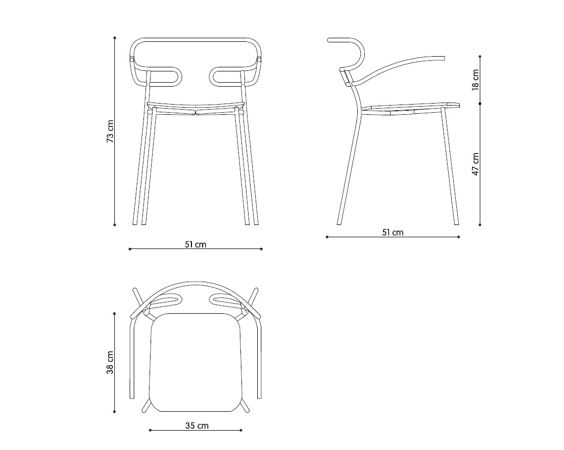 Technical Genoa Met Im Armchair-TR-0048-MET-IM