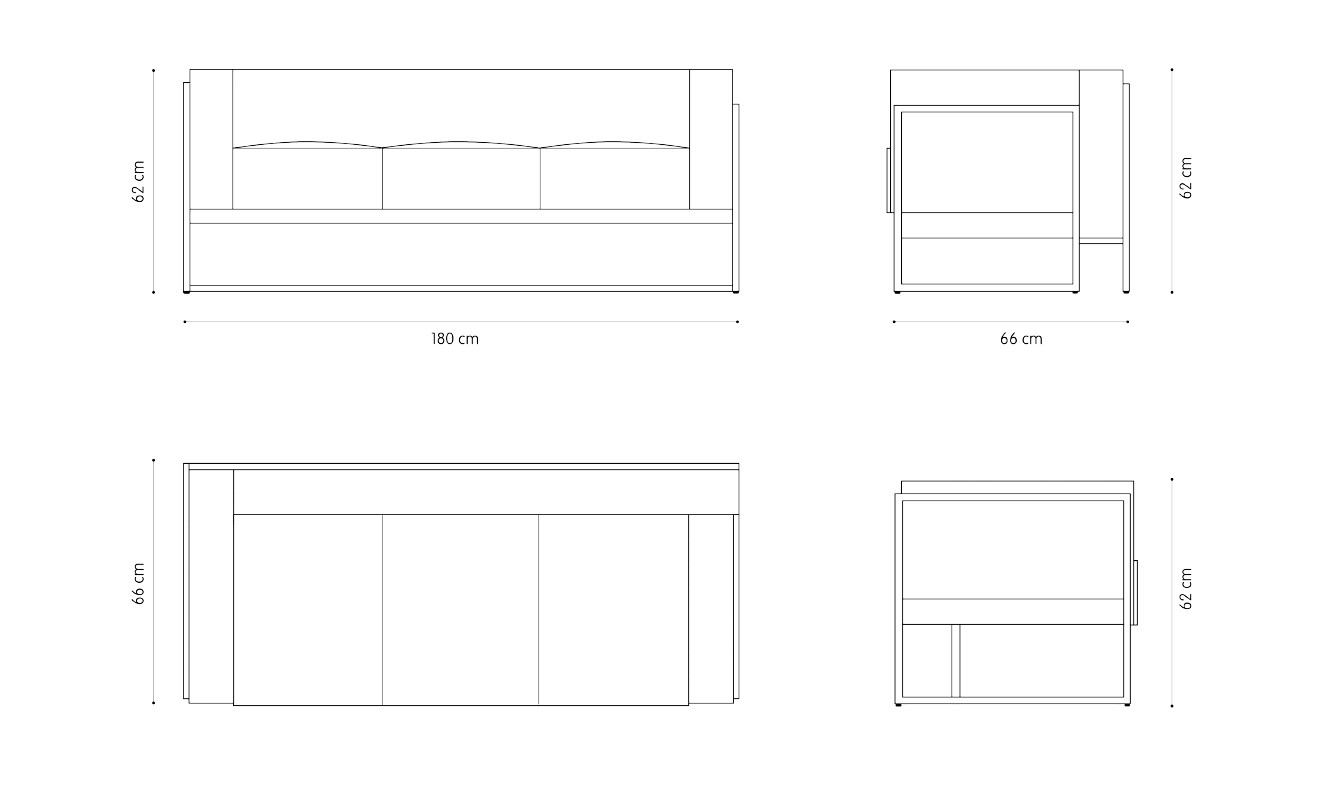 Technical Kirk Sofa 3-TR-0064