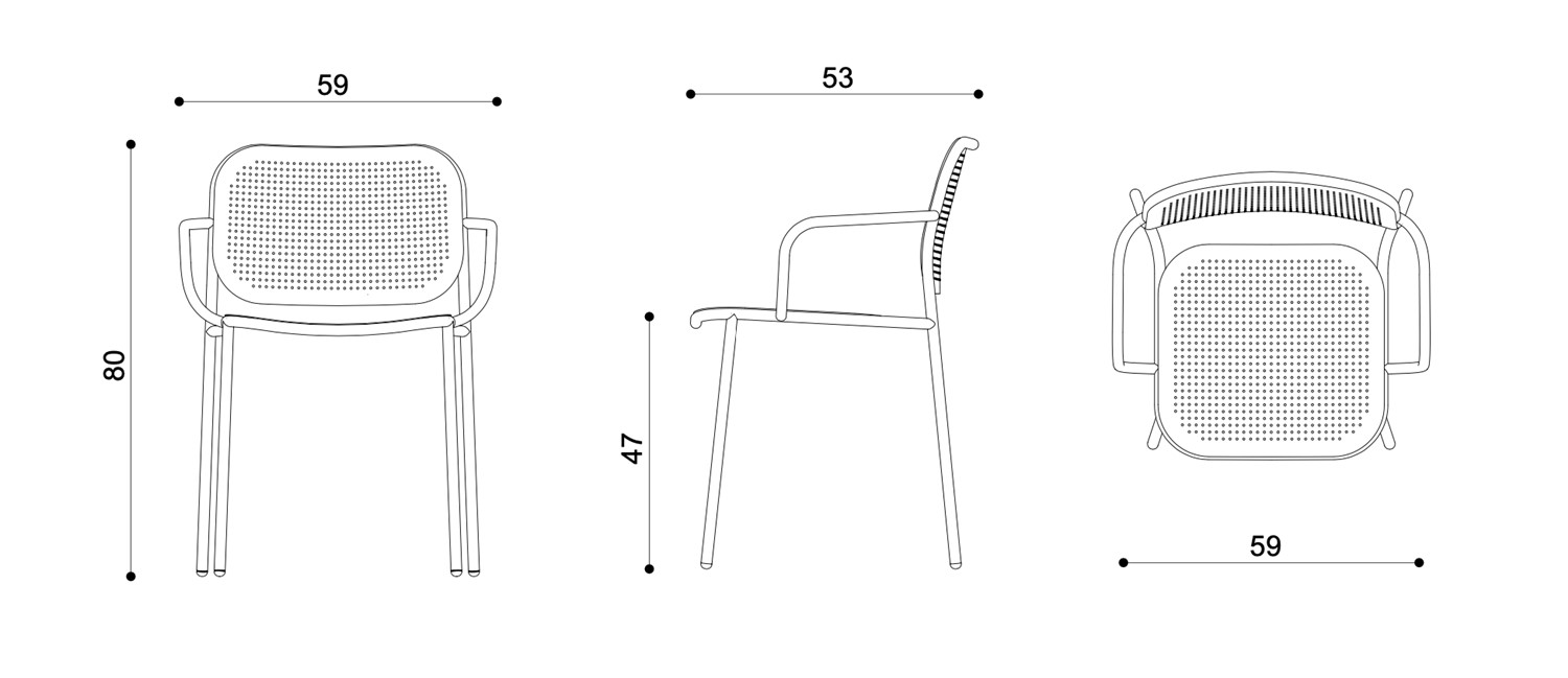 Technical Metis Dot Armchair-TR-0171-CB