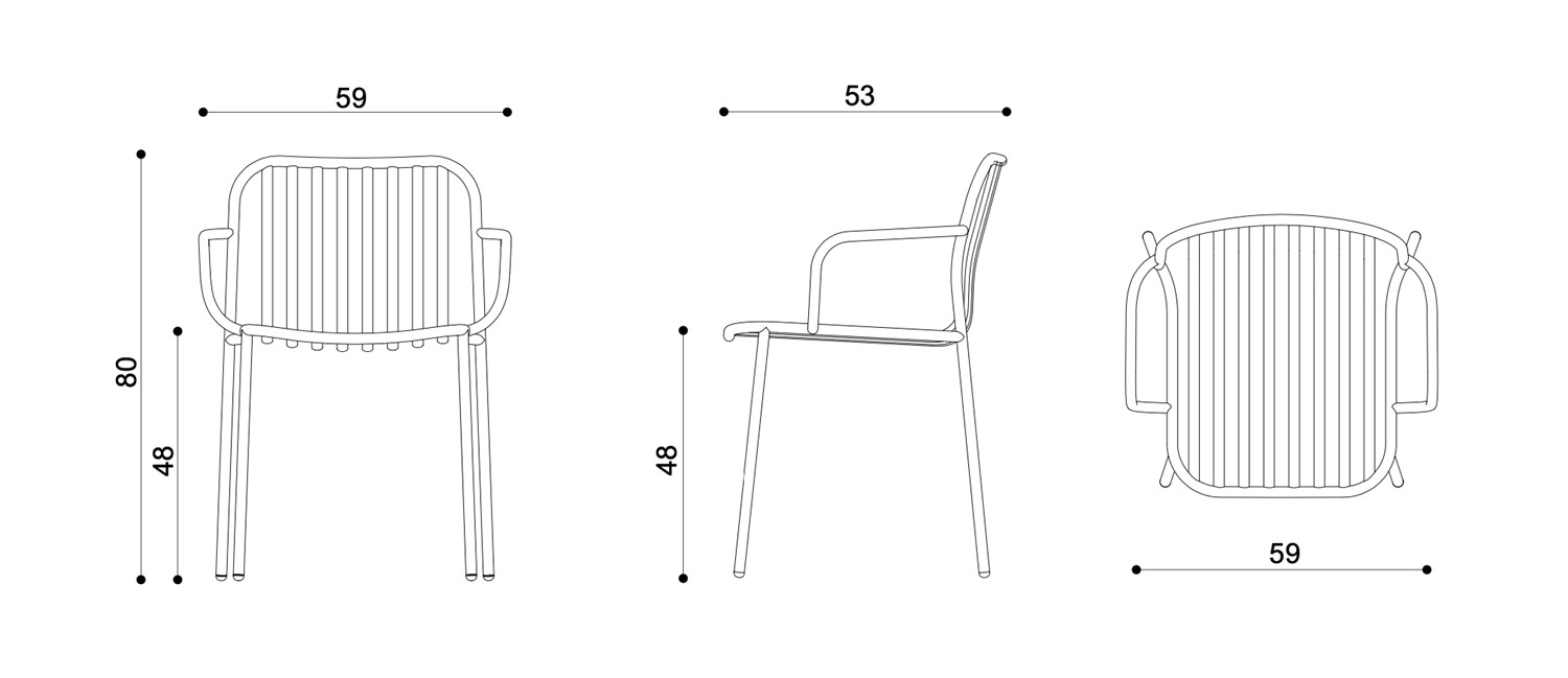 Technical Metis Line Armchair-TR-0191-CB