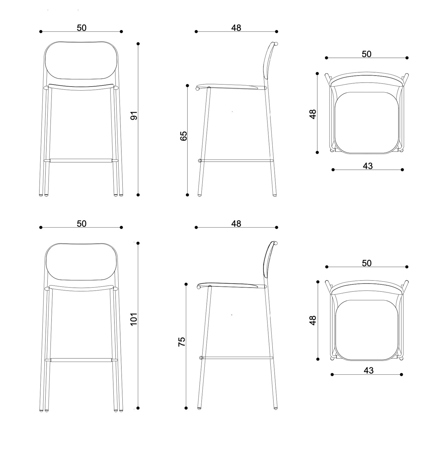 Technical Metis Wood Stool-TR-0179-LE