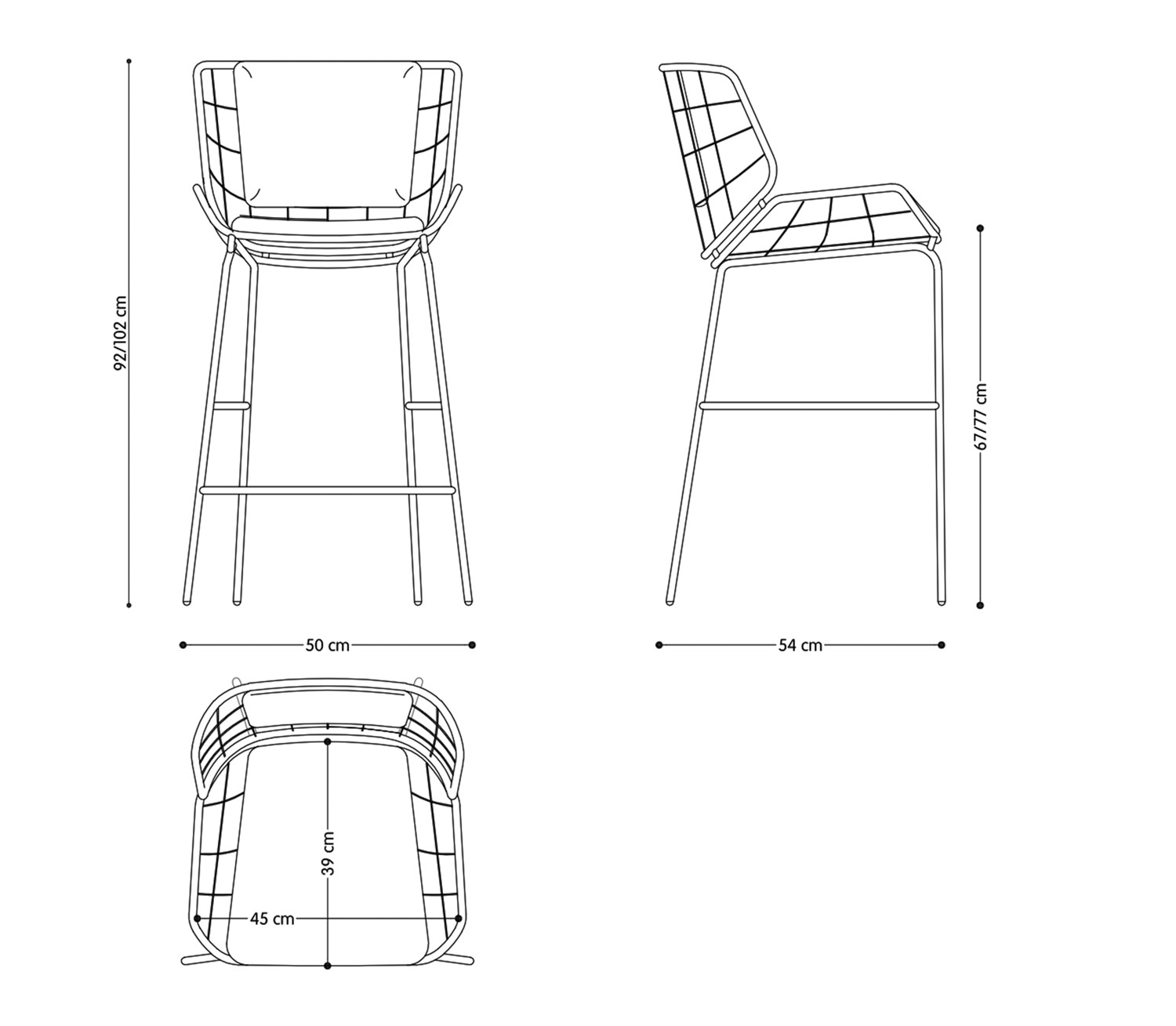 Technical Skin Stool-TR-0085 MET