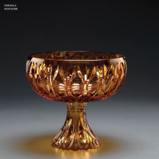 Italian Luxury Lighting / Decorative Bowls / Amber Crystal 30 cm 030010AA