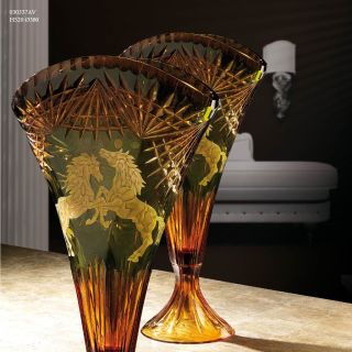 Italian Luxury Lighting / Vases / Crystal Set of 2 030337AV