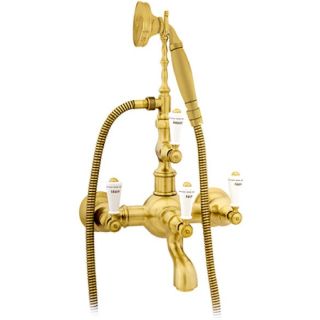 Bronces Mestre / Bath-Shower Fittings / Bath shower set with porcelain 035016.M00.30