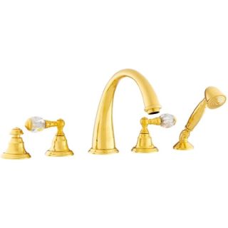 Bronces Mestre / Bath-Shower Fittings / Five holes bath set with Swarovski crystal 037616.000.00
