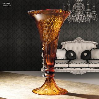 Italian Luxury Lighting / Vases / Amber Crystal 56 cm 070195AA
