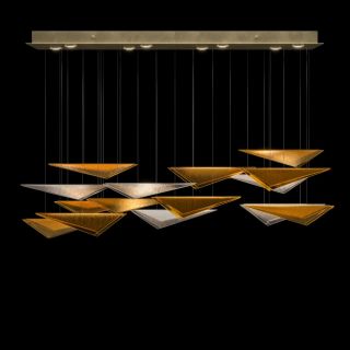 Fine Art Handcrafted Lighting / Pendants & Suspension Lights / Volo 58″W Rectangular Pendant 100117