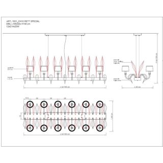 Il Paralume Marina / Chandelier / 1931/RETT/CH10