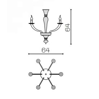 Il Paralume Marina / Chandelier / 2009CH6