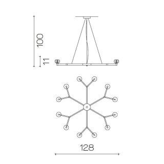 Il Paralume Marina / Chandelier / 2130/CH12