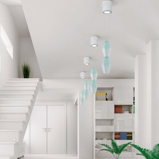 Patrizia Volpato / Pendants & Suspension Lights / Glace Handcrafted Murano Glass 24 Karat Gold