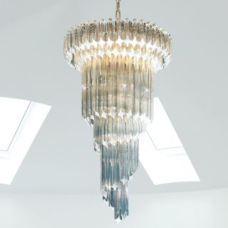 Patrizia Volpato / Cascade Lights / Cristalli Murano Glass 24 Karat Gold PV-5020