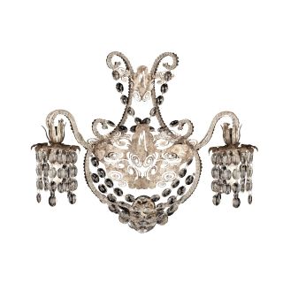 Mechini / Wall Lights / Wrought Iron with Clear Bohemian Crystal A292/2