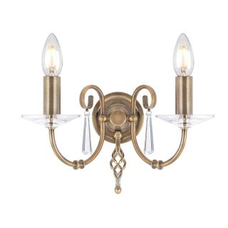 Elstead Lighting / Wall Lights / Aegean 2 Aged Brass