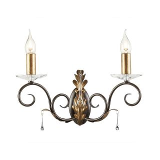 Elstead Lighting / Wall Lights / Amarilli 2 Bronze with Gold Patina