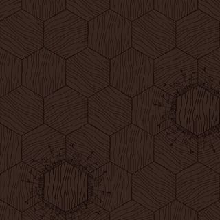 Bisazza / Wood - Decorations / Floral Moka