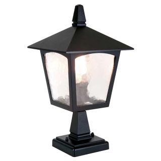 Elstead Lighting / Outdoor Pedestal Lights / York 1 Lantern Black