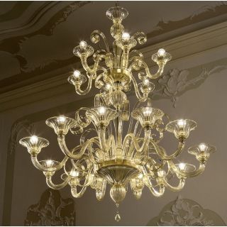 Glass & Glass Murano / Chandeliers / Traditional Venetian C-2206/18