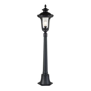 Elstead Lighting / Outdoor Post Lights / Chicago Small Pillar Lantern Textured Black