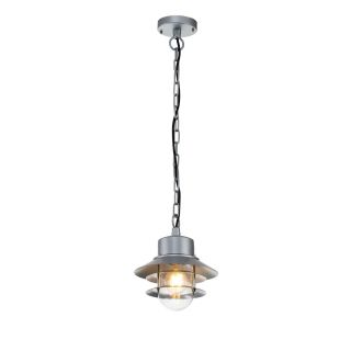 Elstead Lighting / Outdoor Pendant Lights / Copenhagen Chain Lantern Silver