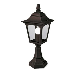 Elstead Lighting / Outdoor Pedestal Lights / Chapel 1 Mini Lantern Black