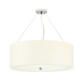 Elstead Lighting / Pendants & Suspension Lights / Pearce 22 Polished Chrome with Ivory Shade
