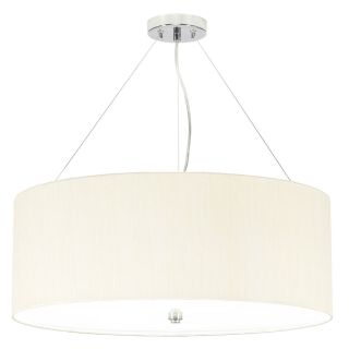 Elstead Lighting / Pendants & Suspension Lights / Pearce 26 Polished Chrome with Ivory Shade