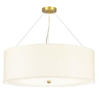 Elstead Lighting / Pendants & Suspension Lights / Pearce 34 Aged Brass with Ivory Shade