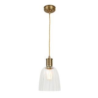 Elstead Lighting / Pendant Lights / Douille 1 Aged Brass