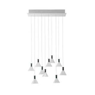 Fabbian / LED Ceiling Lights / Multispot Polair F32 10 spots 60x15cm