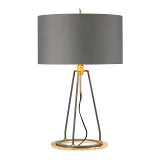 Elstead Lighting / Table Lamps / Ferrara Dark Grey Polished Gold