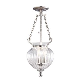 Elstead Lighting / Pendant Lights / Finsbury Park 3 Small Polished Nickel